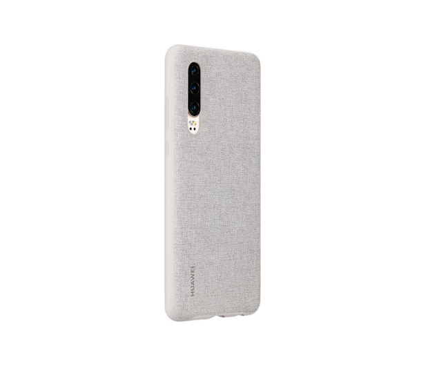 Etui Huawei P30 plecki plastikowe Szare PU - 484503 - zdjęcie 3